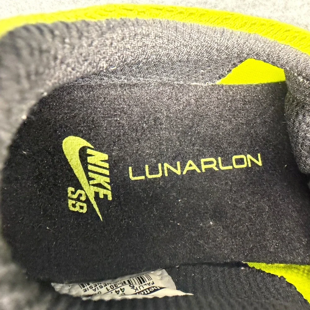 Nike Paul Rodriguez Volt Lunarlon Mens 10.5 Volt Yellow Skateboarding Streetwear